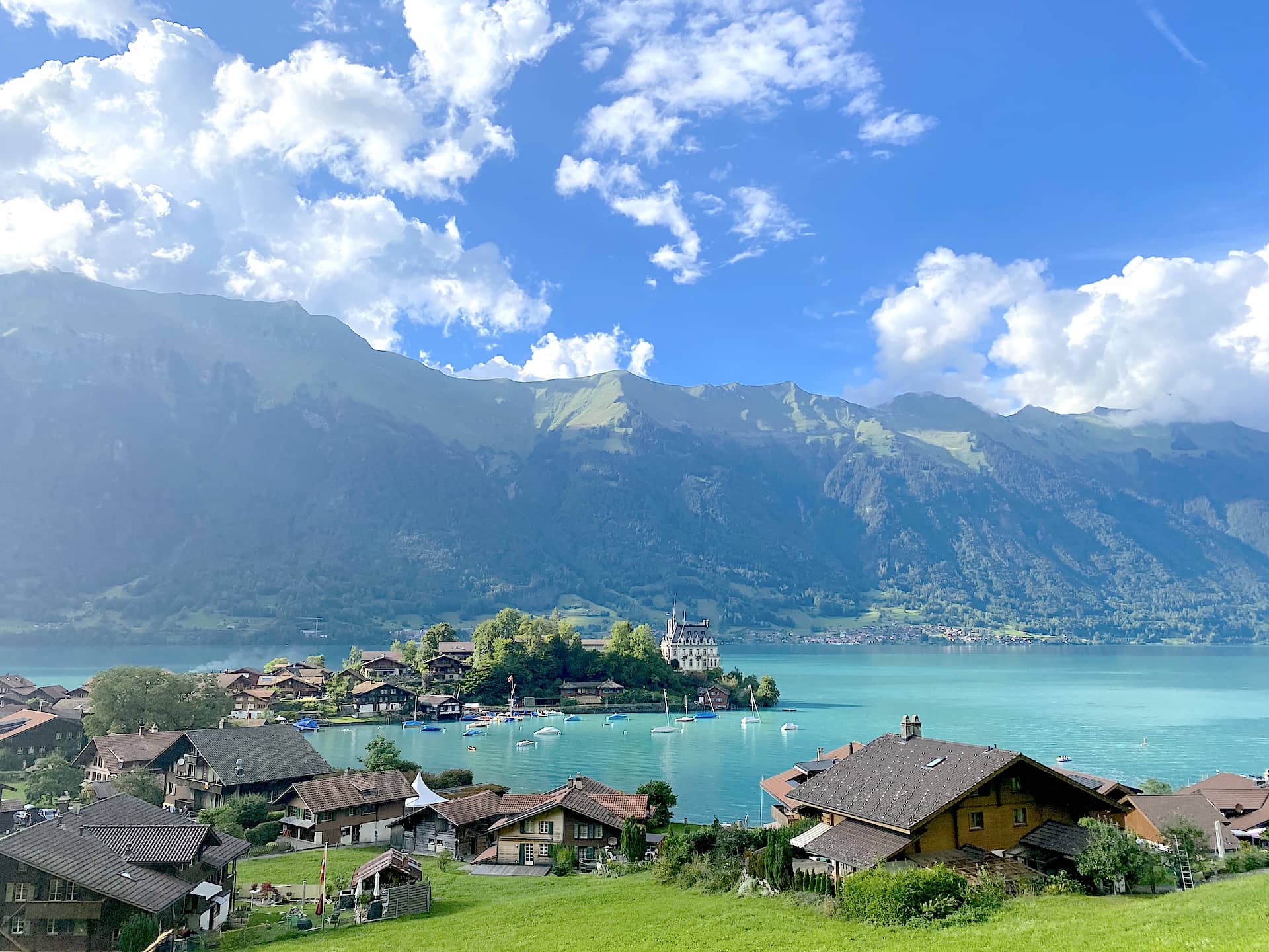 Brienz lake Switzerland cycling