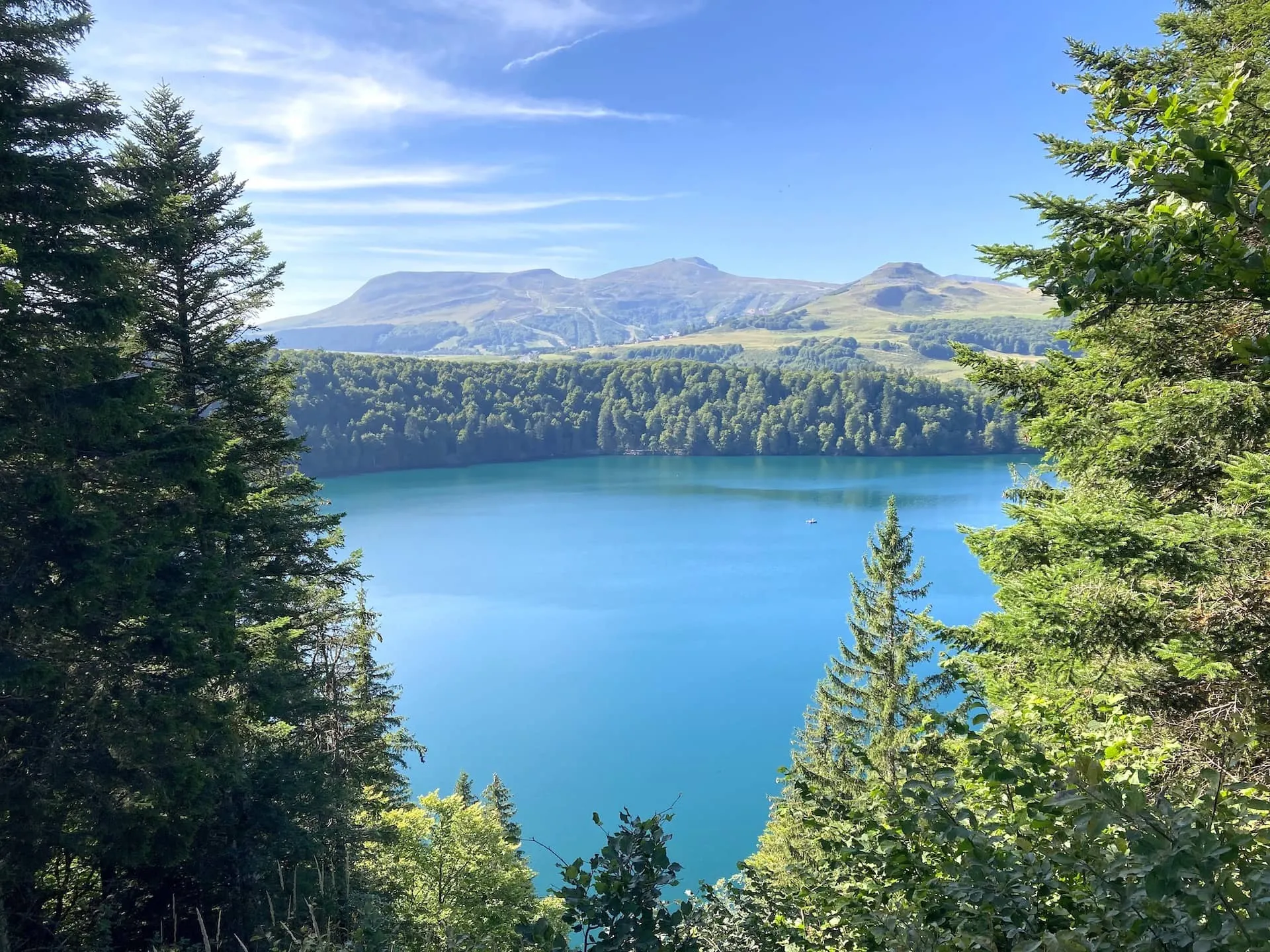 Volcanic lake in the Massif Central