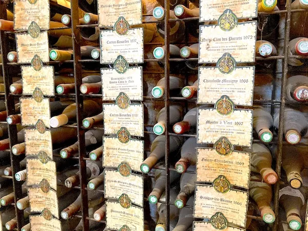 wine cellar in Clos Vougeot, Burgundy
