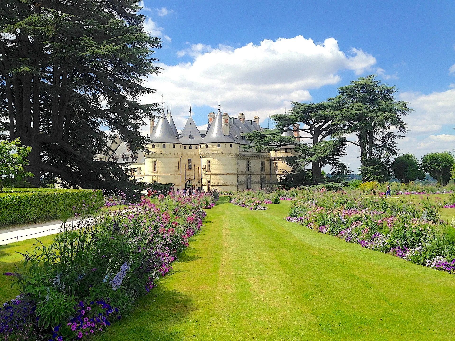 The Château de Chaumont-sur-Loire and its park overlooking the Loire Valley