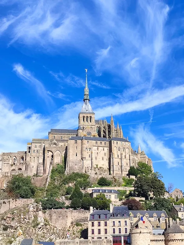 view of Mont Saint-Michel from its base