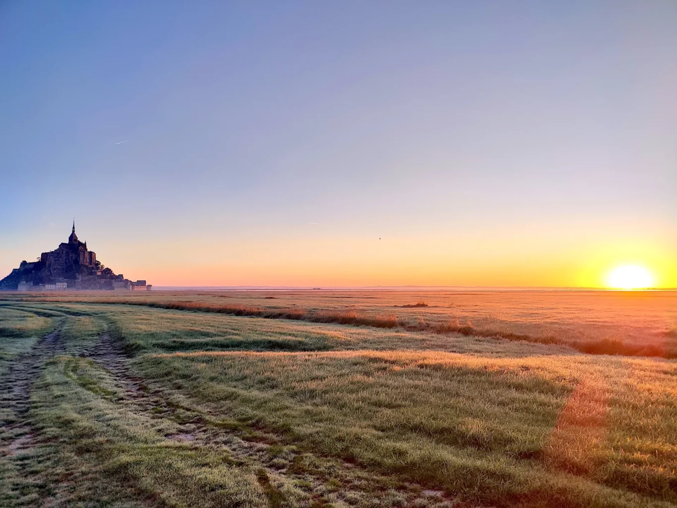 Mont-Saint-Michel at sunrise