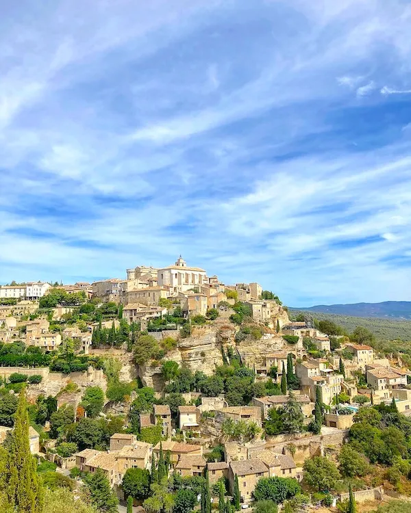 the hilltop village of Gordes in the heart of Provence