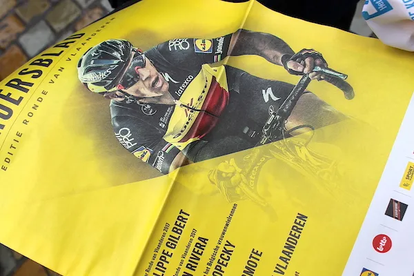 Tour of Flanders program distributed during the race